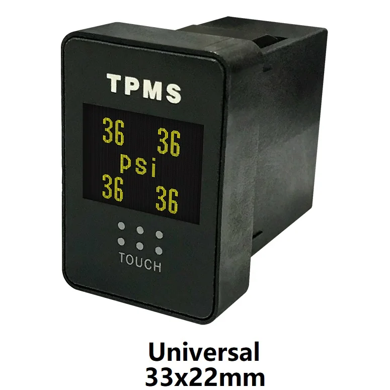 Universal TPMS Display with PSI/Temp - Style A