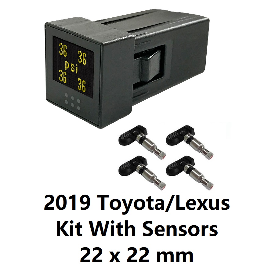 Toyota/Lexus TPMS Display with Sensors -2019+ Rav4, Corolla Cross, Auris, Camry