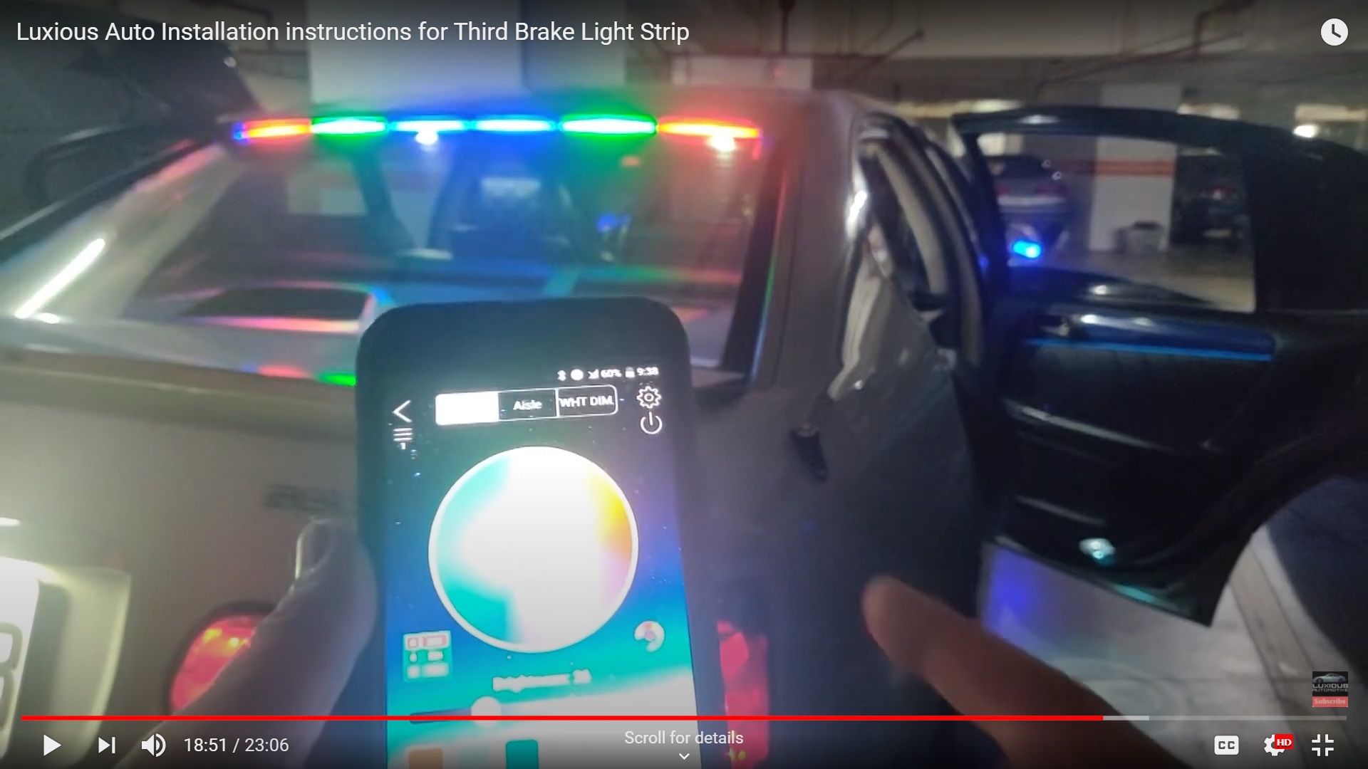 Third Brake Light Kit with Turn Signal & RGB Mode